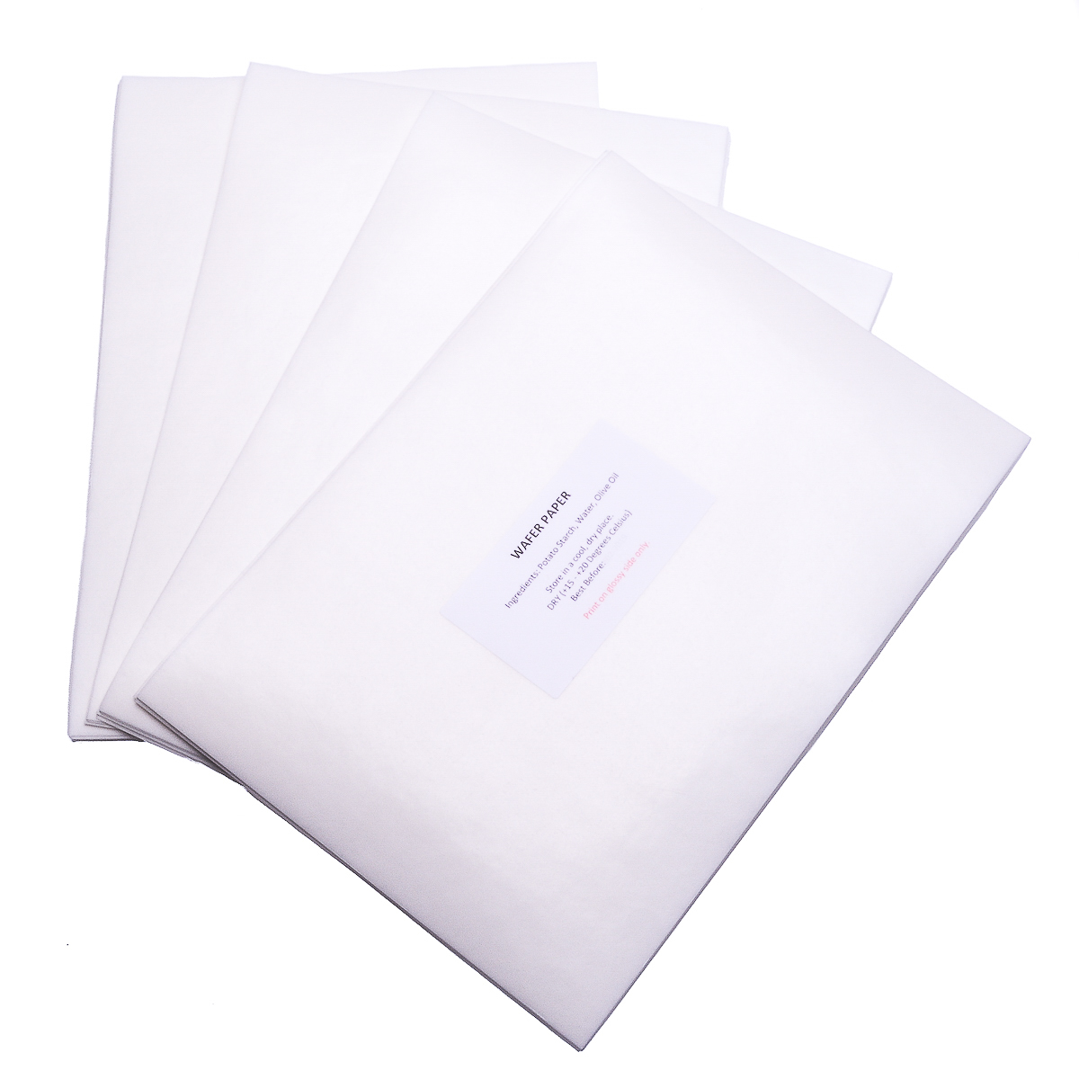 Edible rice wafer papers x 100 from City Ink Express Edible Papers