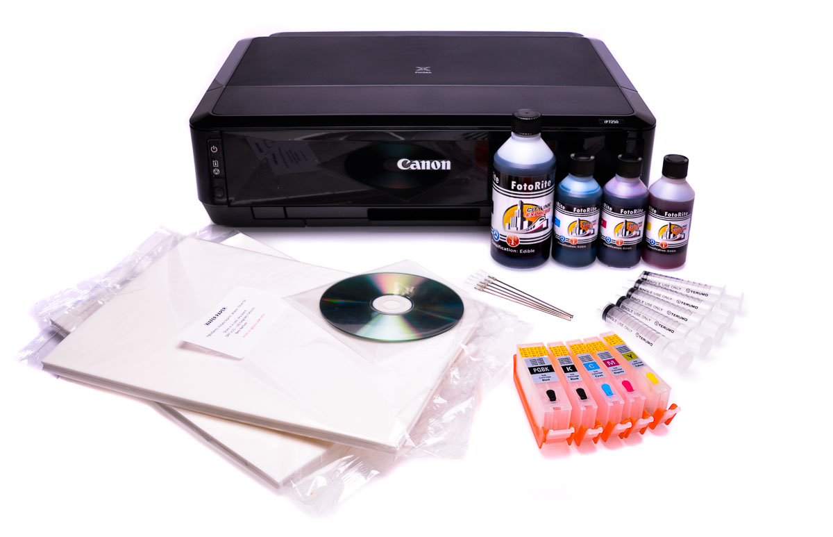 Canon IP7250 Edible ink printer Edible starter kit 50 wafer from City Ink Express Edible