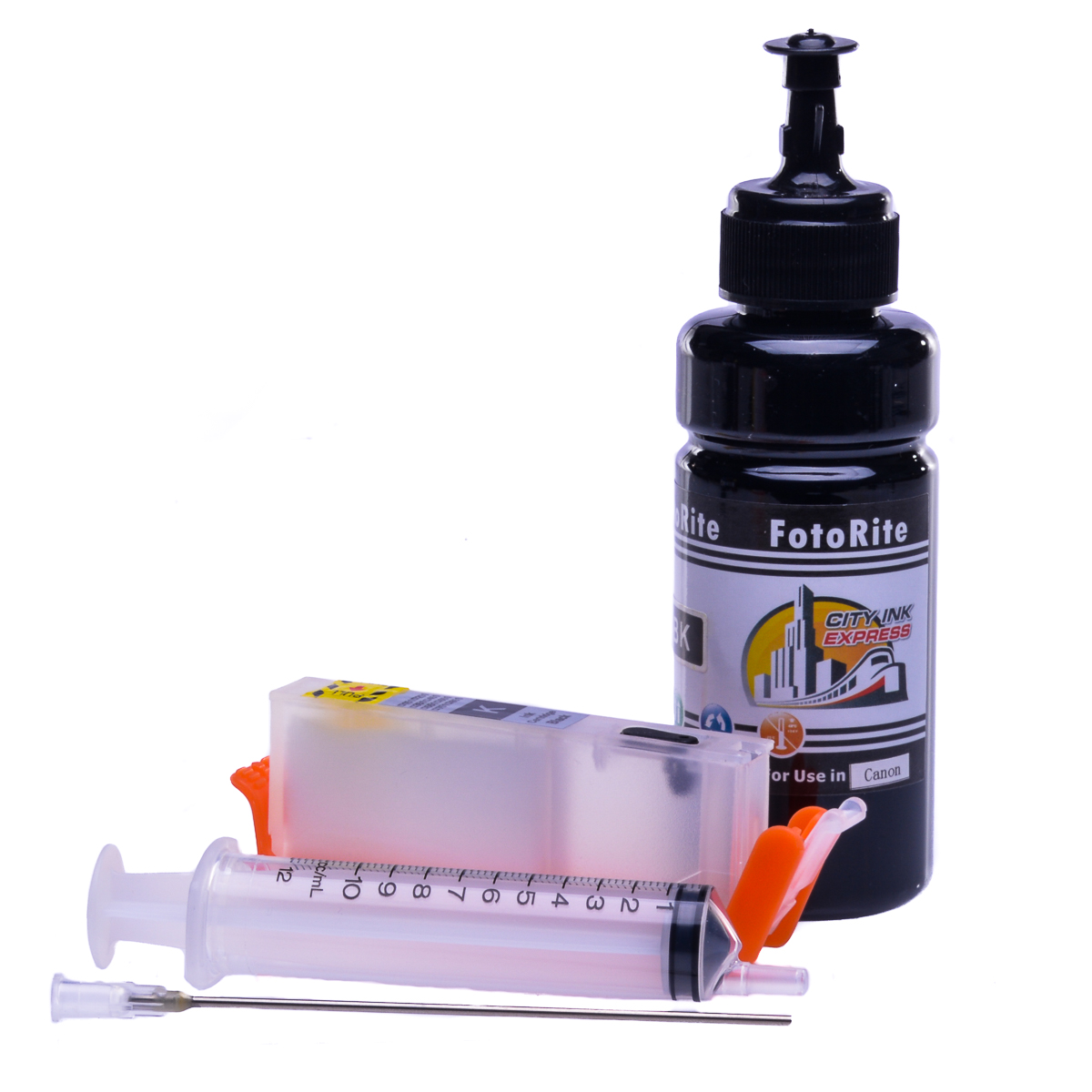 Refillable CLI-531BK Black Cheap printer cartridges for Canon Pixma TS8750 6118C001 dye ink