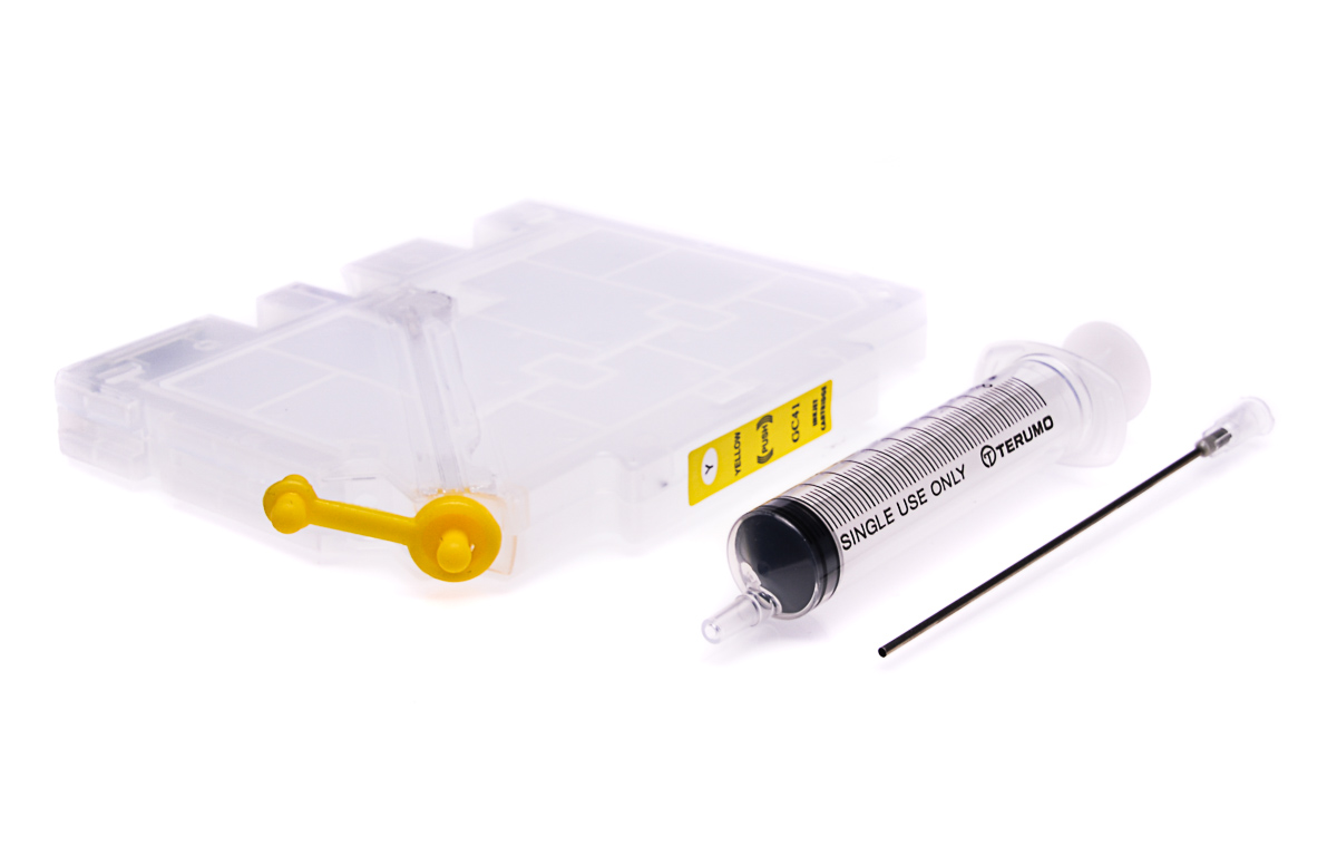 Empty Refillable GC-31YE Yellow Cheap printer cartridges for Ricoh GXe7700N 405691