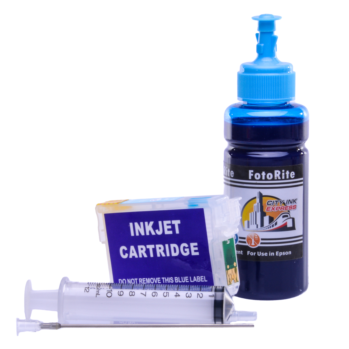 Refillable pigment Cheap printer cartridges for Epson Stylus 1500W Owl Inks T0795 - CT07954010 Light Cyan