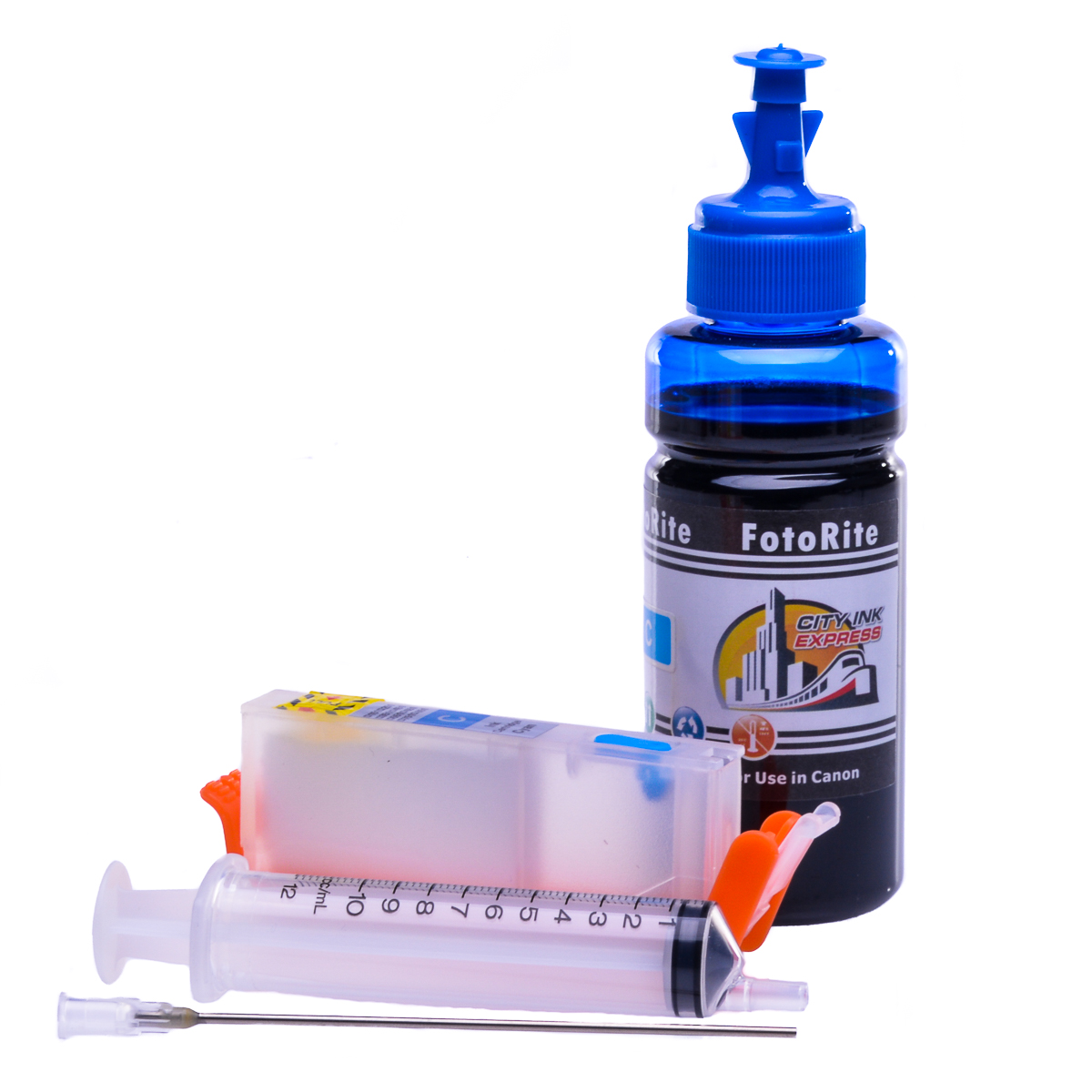 Refillable CLI-551C Cyan Cheap printer cartridges for Canon Pixma MG5650 6509B001 dye ink