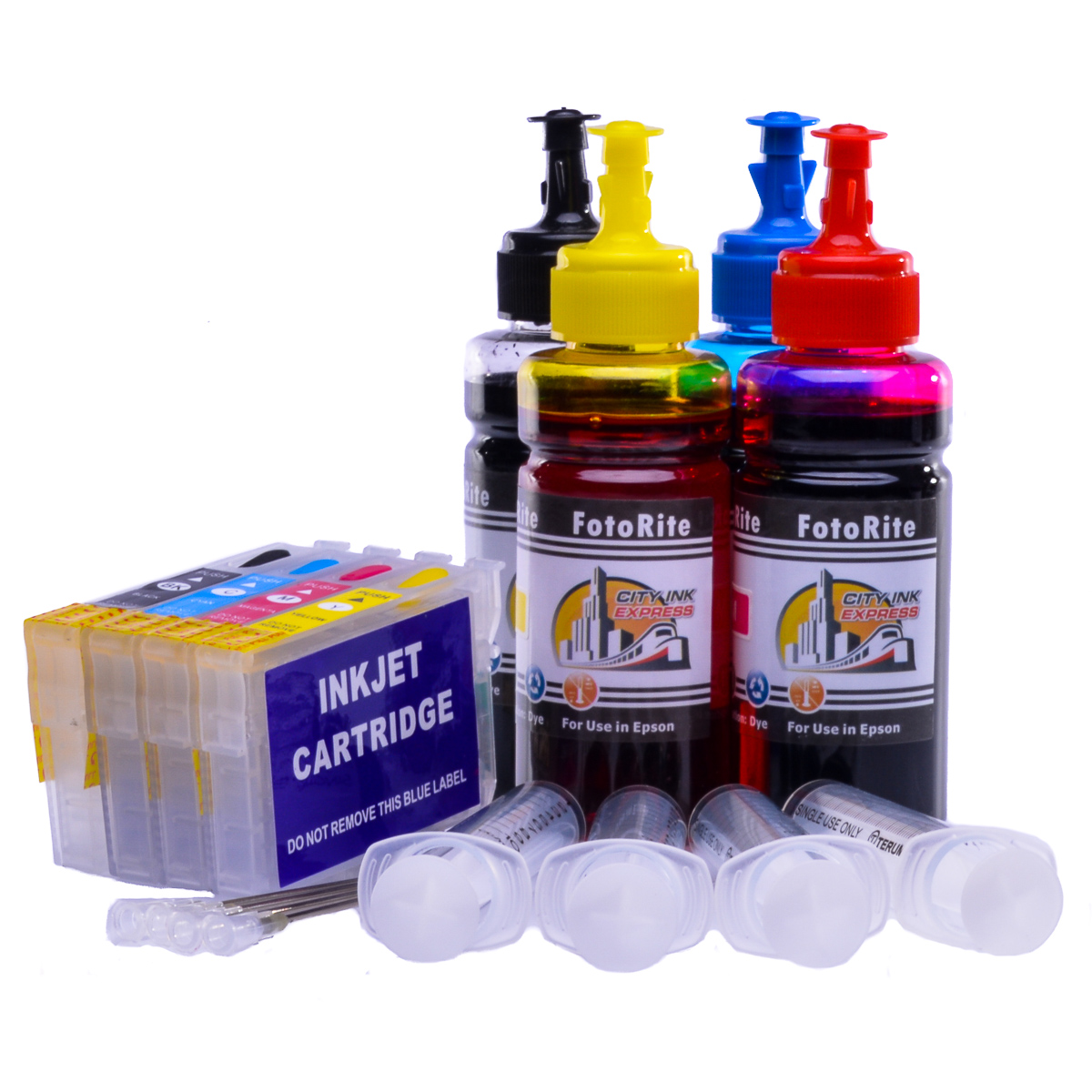 Refillable T2701-4 Multipack Cheap printer cartridges for Epson WF-7610DWF T2711-4 dye ink