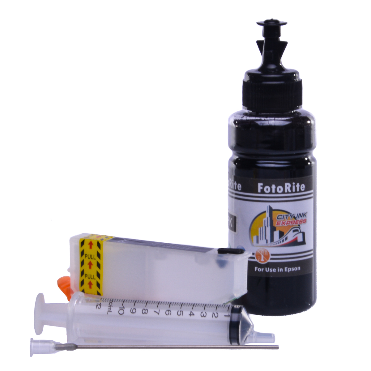 Refillable T3341 - T33414010 Photo Black Cheap printer cartridges for Epson XP-7100 T3361 - C13T33614010 dye ink