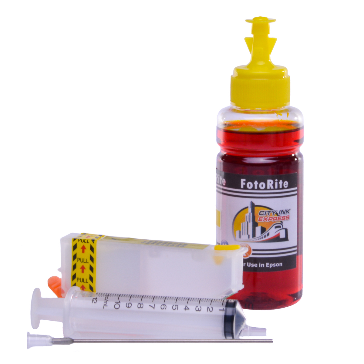 Refillable T3344 - T33444010 Yellow Cheap printer cartridges for Epson XP-530 T3354 - C13T33644010 dye ink