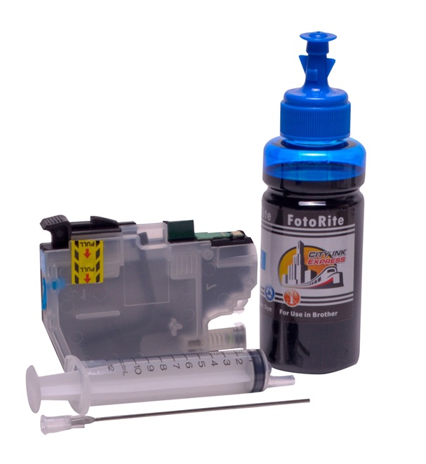 Refillable LC-3211C Cyan Cheap printer cartridges for Brother MFC-J890DW LC-3213C dye ink