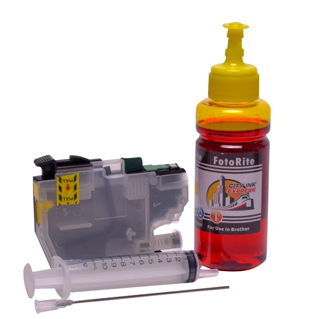 Refillable LC-3211Y Yellow Cheap printer cartridges for Brother MFC-J890DW LC-3213Y dye ink