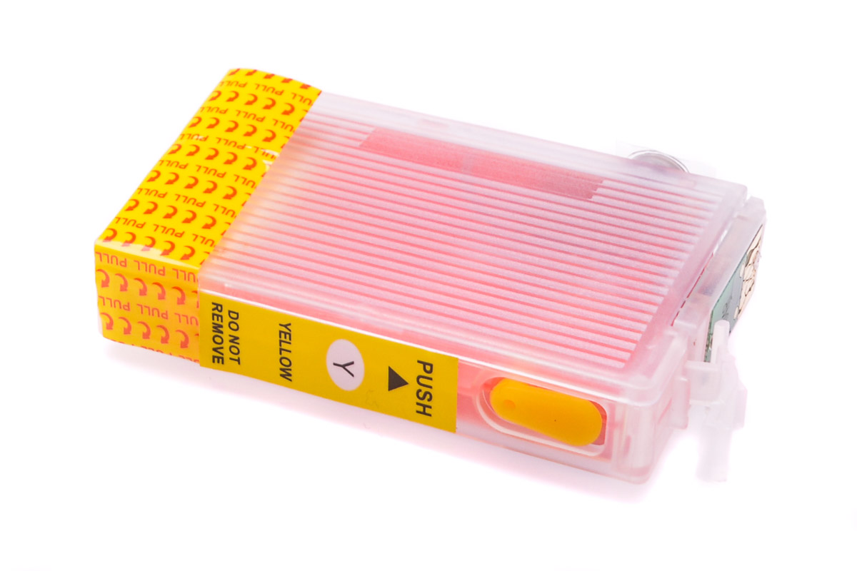 Yellow printhead cleaning cartridge for Epson WF-2885DWF printer