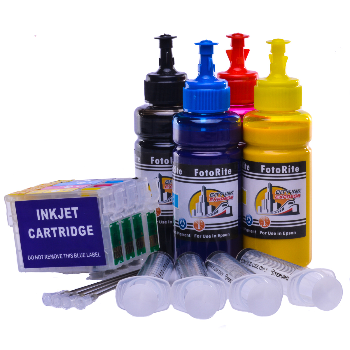 Refillable pigment Cheap printer cartridges for Epson WF-3720DWF T347 - C13T34764010 T346 - C13T34664010 Multipack