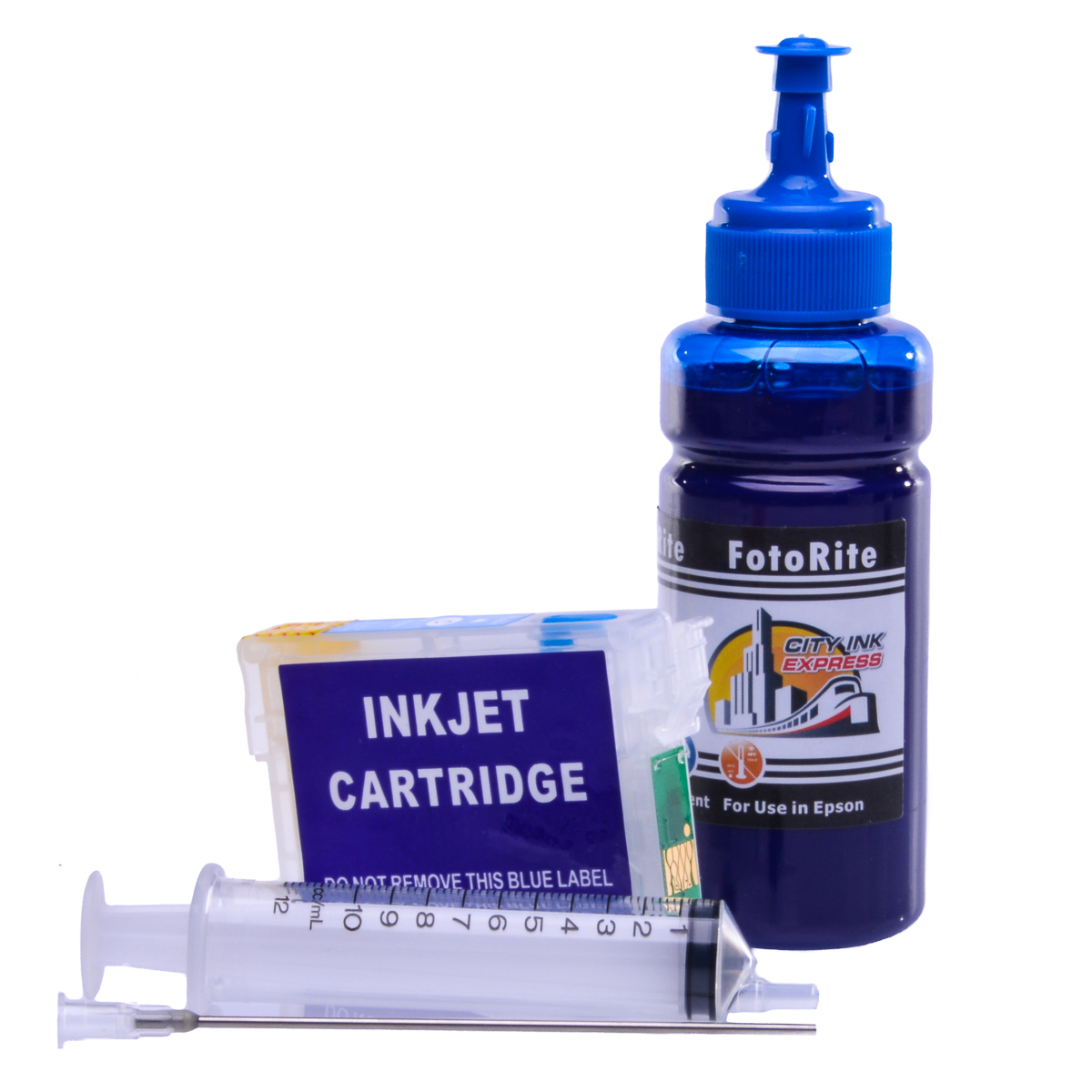 Refillable pigment Cheap printer cartridges for Epson WF-2845DWF 603XL - C13T03A24010 603 - C13T03U24010 Cyan