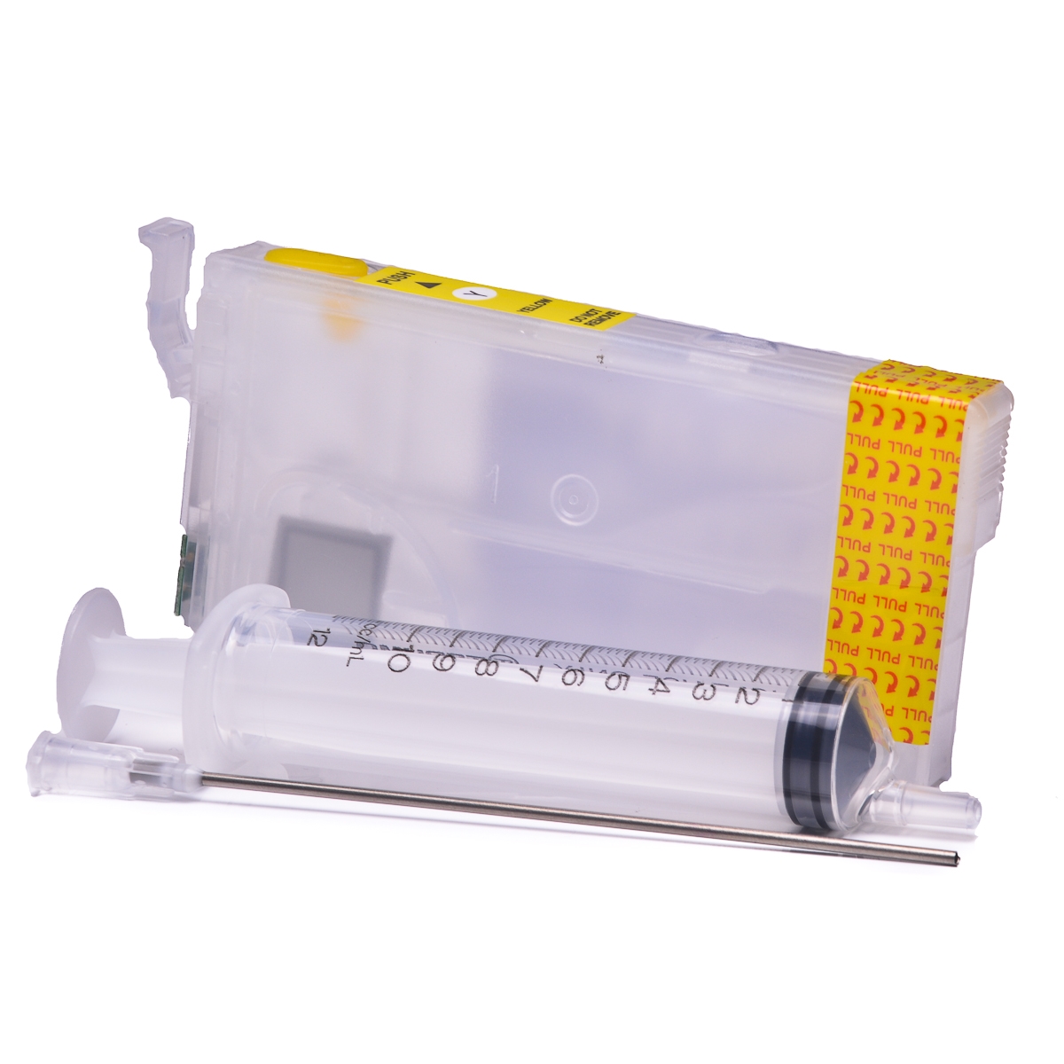 Empty Refillable 407 - C13T07U440 Yellow Cheap printer cartridges for Epson WF-4745DTWF KeyBoard