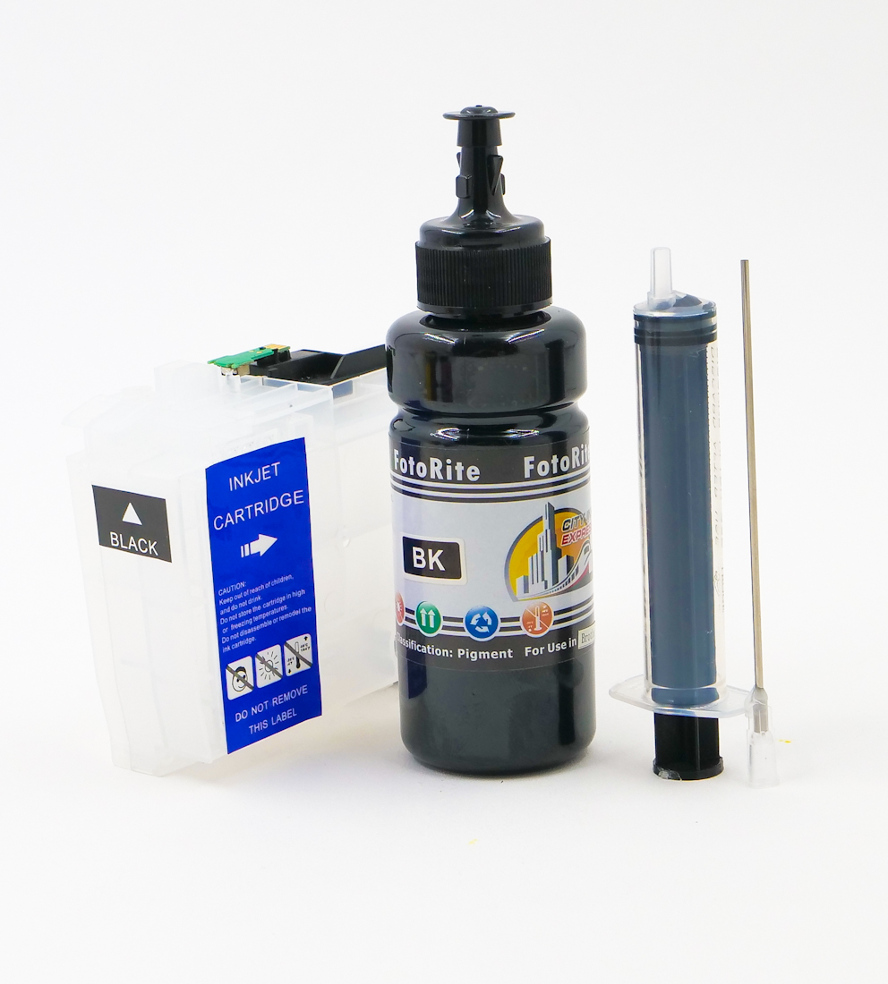 Refillable pigment Cheap printer cartridges for Brother MFC-J1300dw LC3233BK LC3235xl  BK Black