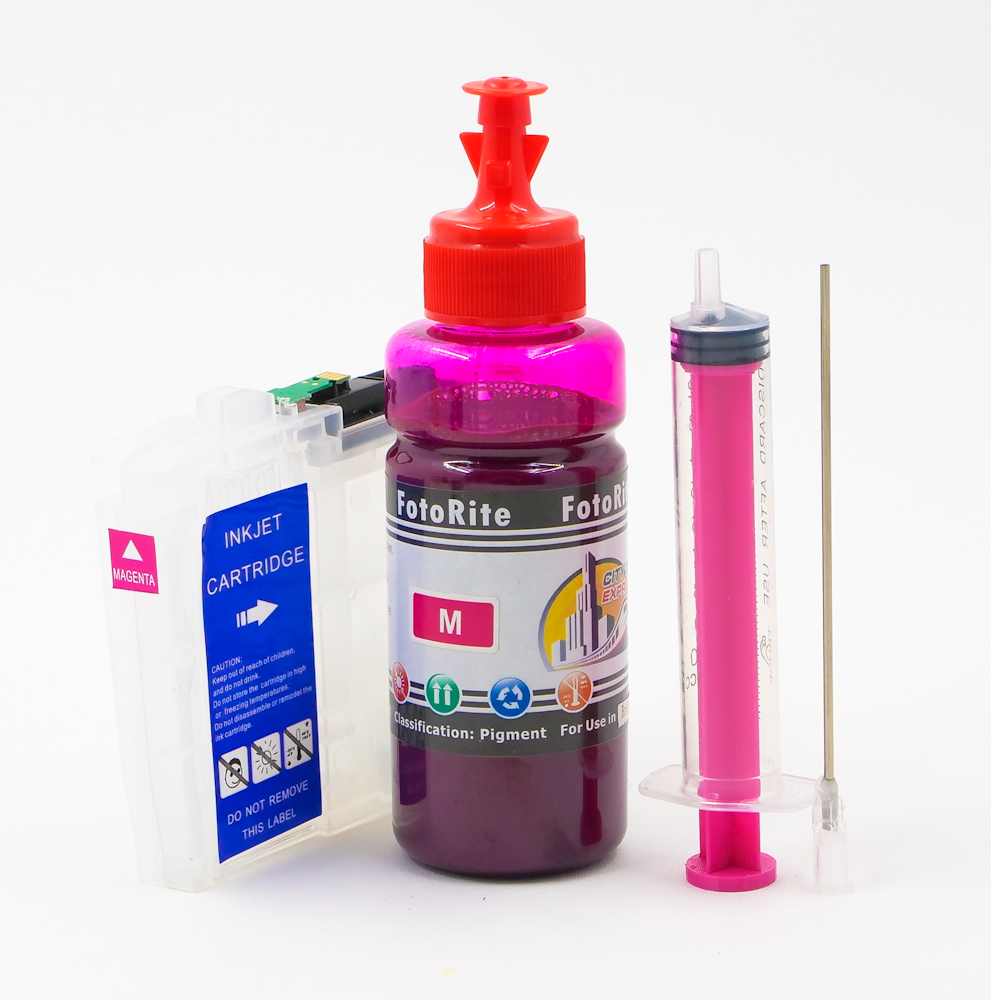 Refillable pigment Cheap printer cartridges for Brother MFC-J1300dw LC3233MG LC3235xl  MG Magenta