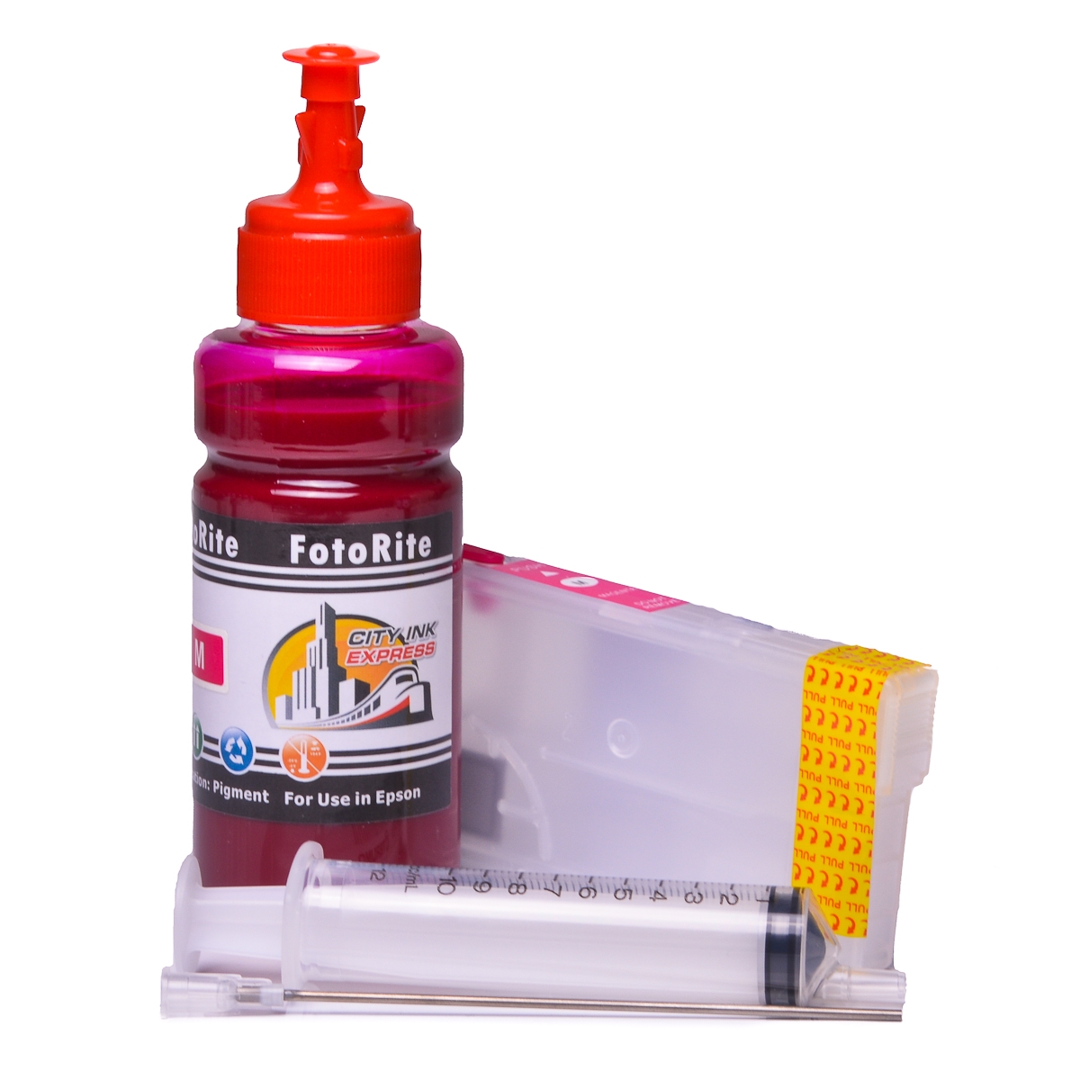 Refillable pigment Cheap printer cartridges for Epson WF-C4830DTWF 408XL - C13T09K34010 408 - C13T09J34010 Magenta