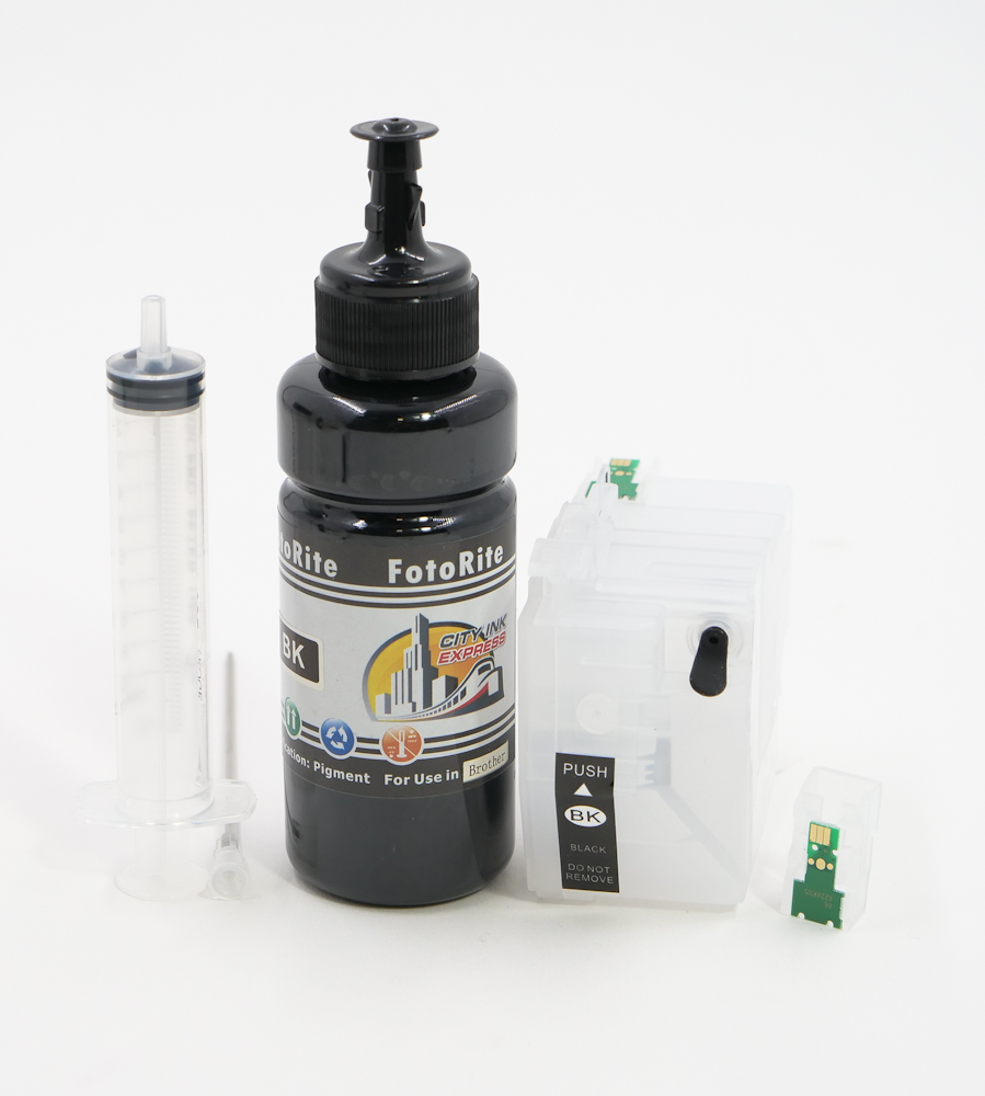 Refillable pigment Cheap printer cartridges for Brother MFC-J5340DWE  LC422XL Black