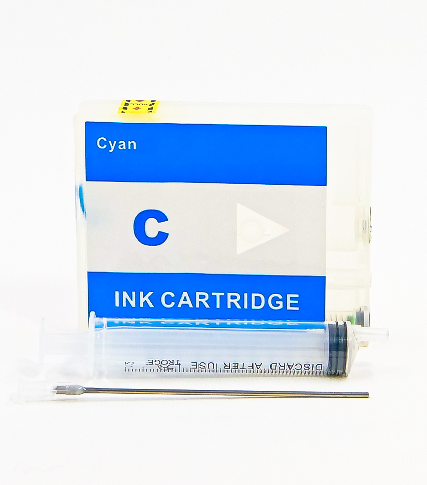 Empty Refillable PGI-2500CY Cyan Cheap printer cartridges for Canon Maxify iB4050 PGI-2500XL-CY