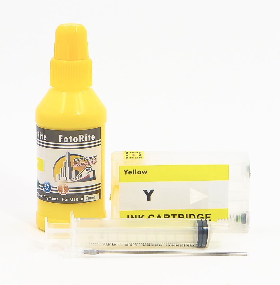 Refillable pigment Cheap printer cartridges for Canon Maxify MB2350 PGI-1500XL-YE PGI-1500YE Yellow