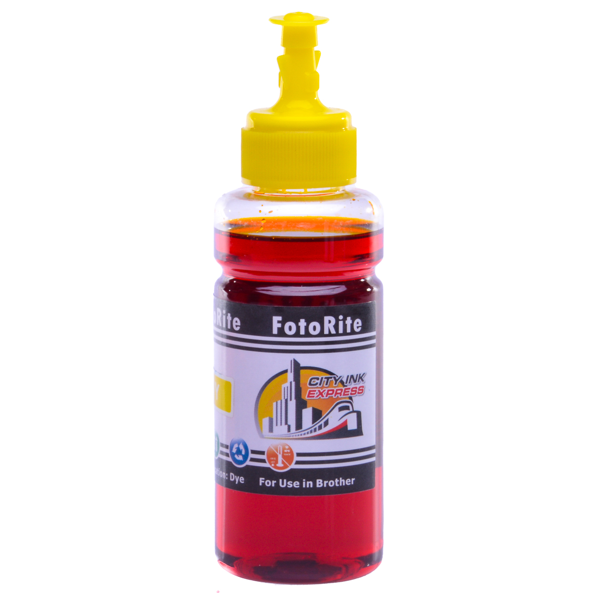Cheap Yellow dye ink replaces Brother MFC-J6720DW - LC123Y