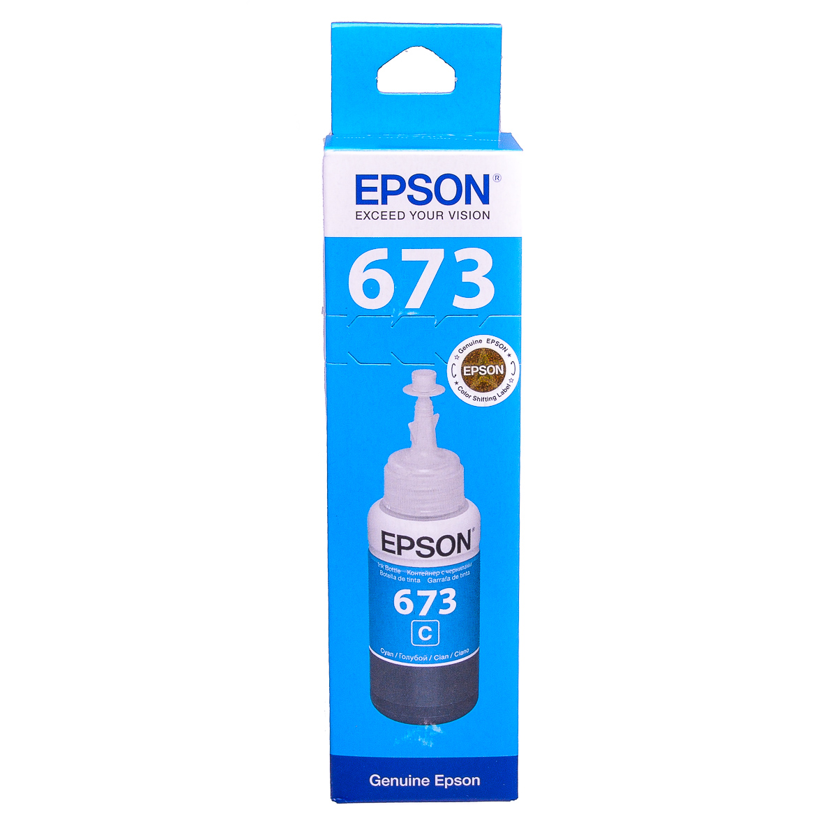 Epson T0802 Cyan original dye ink refill Replaces Stylus P50
