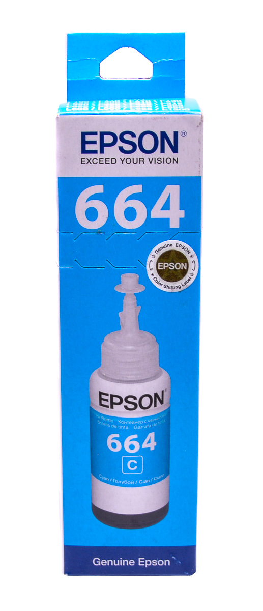 Epson T6642 Cyan original dye ink refill Replaces L655