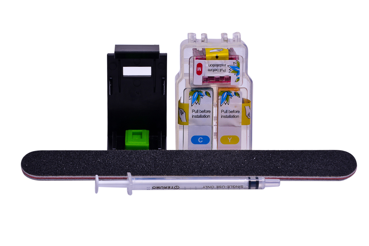 Cheap colour refill pod and clip dye ink replaces Canon Pixma IP2850 - CL-546