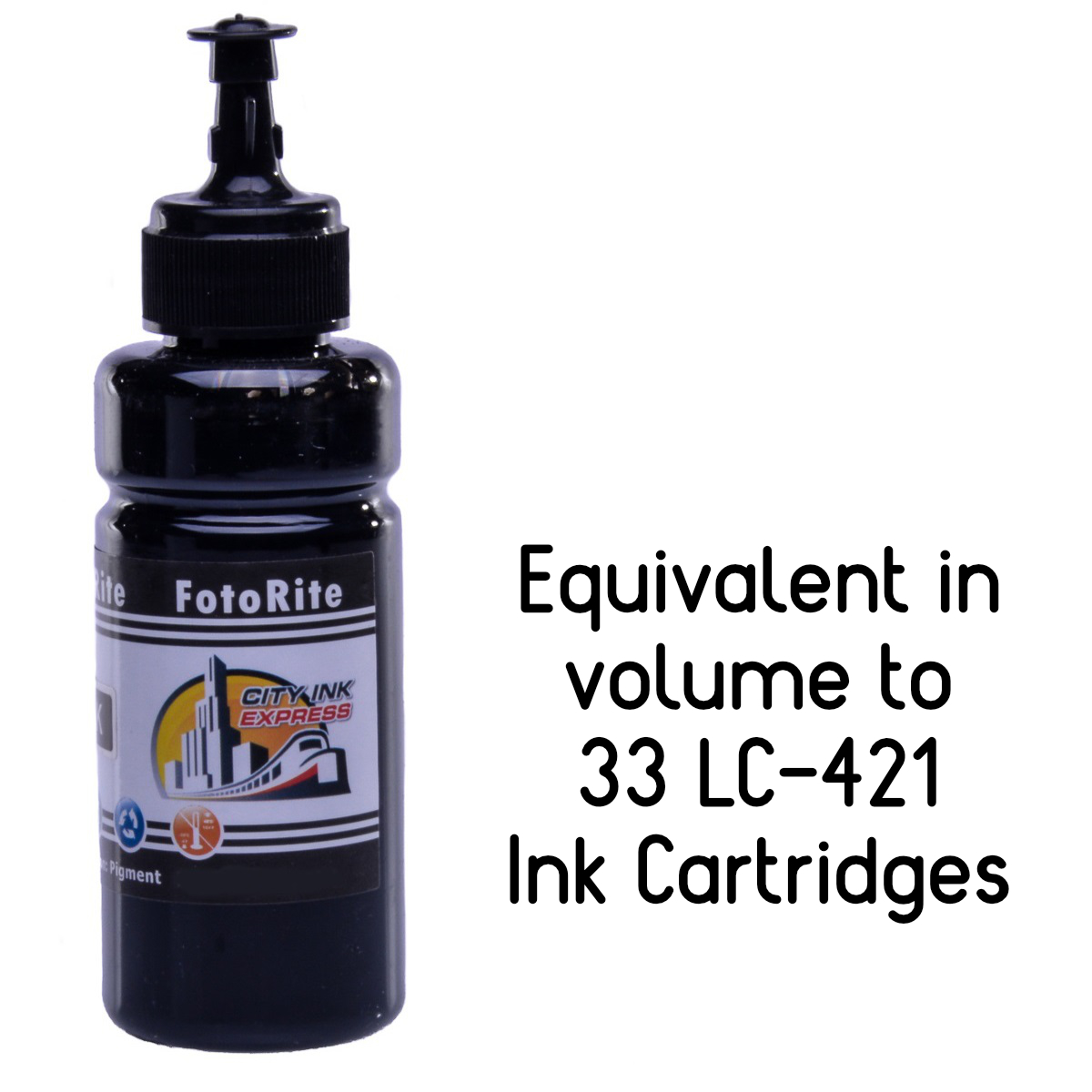 Cheap Black pigment ink replaces Brother DCP-J1800DW - LC421BK #1