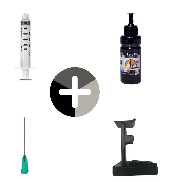 Black XL ink refill kit for Canon Pixma MG3650a PG-540 printer