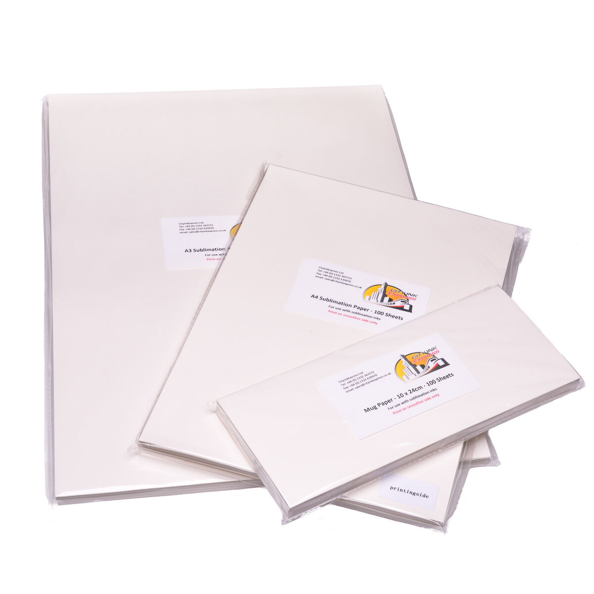 100 Sheets Premium A4 Sublimation 128gsm Paper For Sublimation Heat Press 