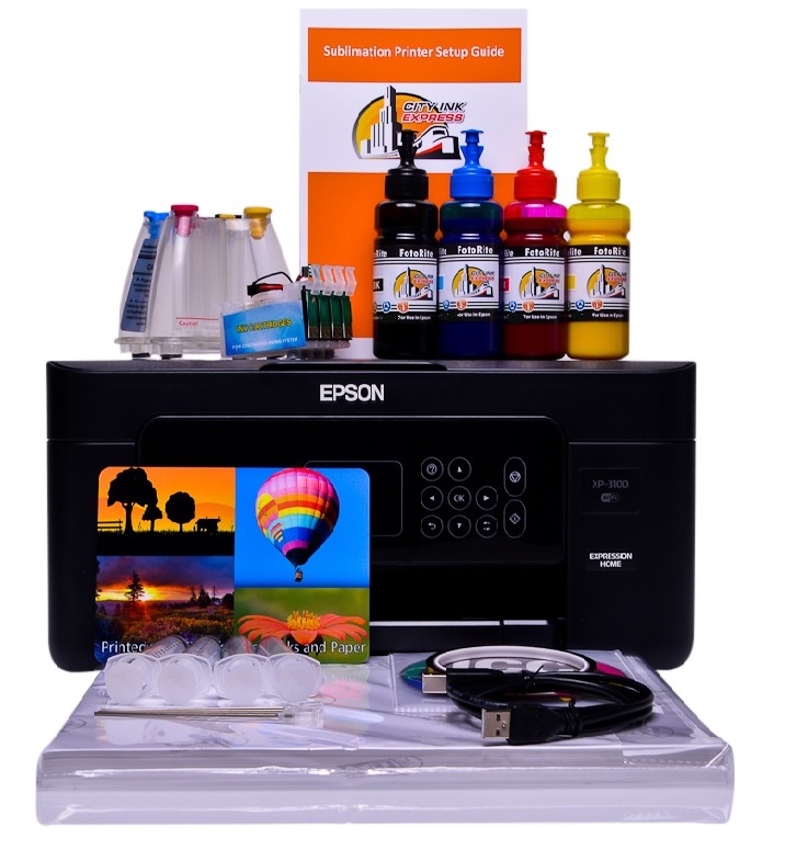 Sublimation printer package for Epson WF-2810DWF printer
