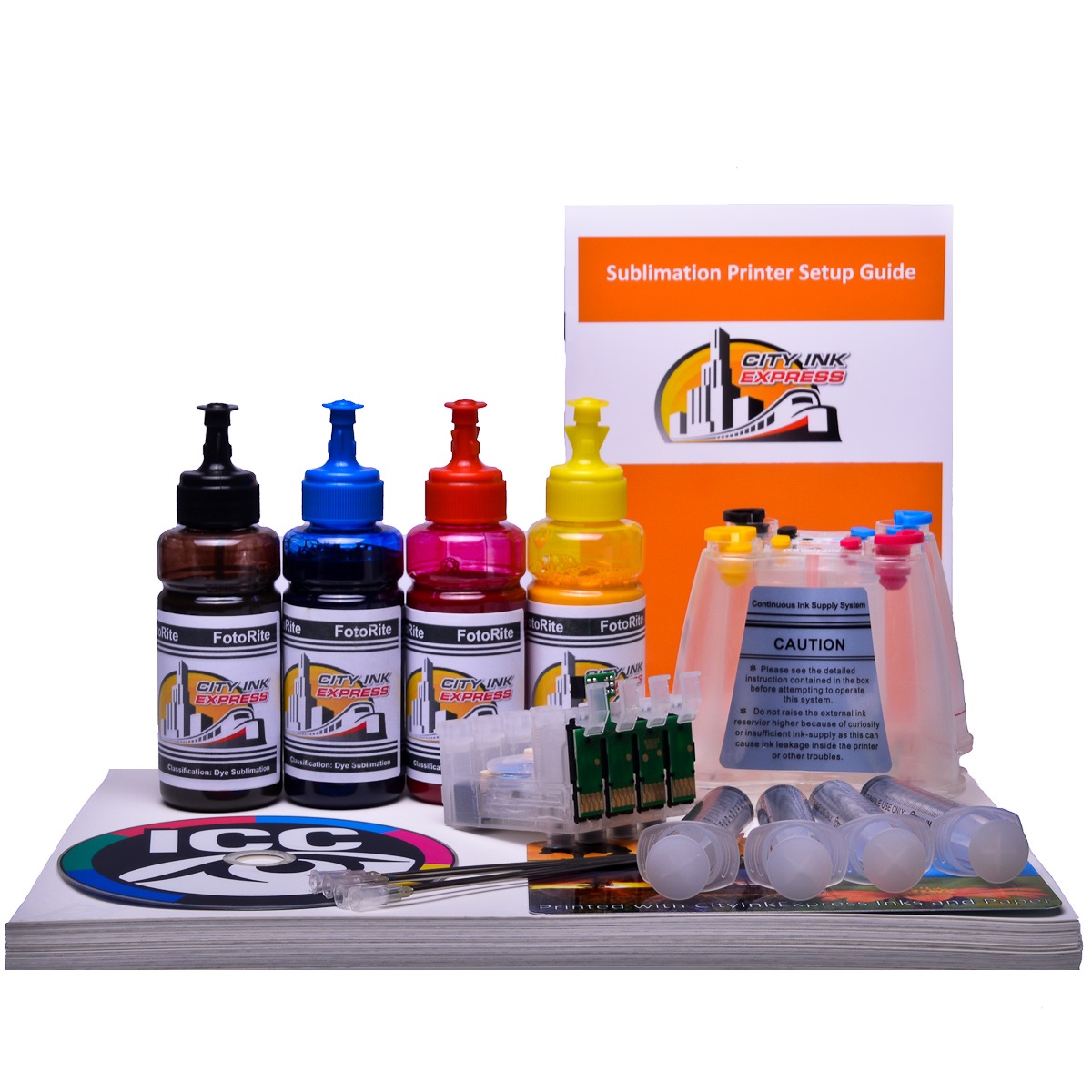 Dye Sublimation Ciss ink system for Epson WF-3725DWF printer