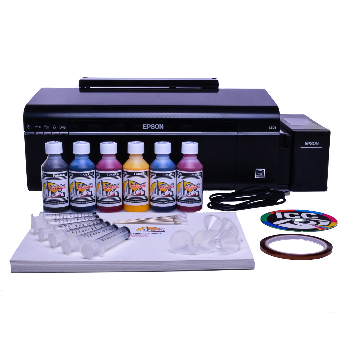 Sublimation Printer Bundle Epson EcoTank L805 from City Ink Express ...