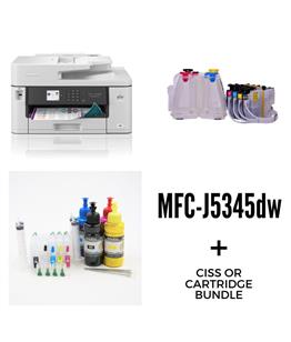 Continuous ink system - printer bundle for the Brother MFC-J5345DW A3 printer