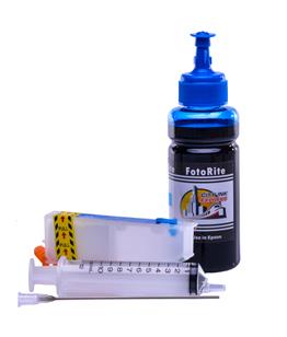 Refillable T2432,T2422 Cyan Cheap printer cartridges for Epson XP-850 C13T24324010 dye ink