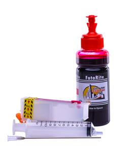 Refillable T2423 - CT24234010 Magenta Cheap printer cartridges for Epson XP-750 T2433 - CT24334010 dye ink