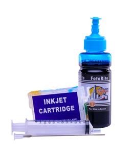 Refillable T2425 - CT24254010 Light Cyan Cheap printer cartridges for Epson XP-750 T2435 - CT24354010 dye ink