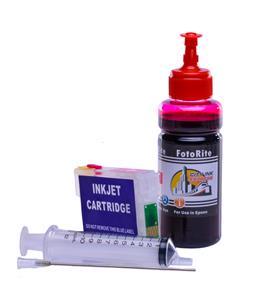 Refillable T2703 - C13T27034010 Magenta Cheap printer cartridges for Epson WF-3640DTWF T2713 - C13T27134010 dye ink