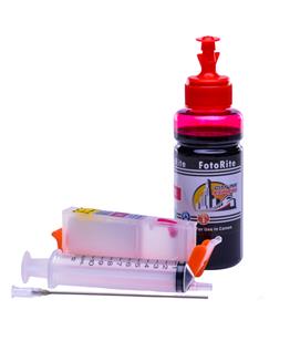 Refillable CLI-571M Magenta Cheap printer cartridges for Canon Pixma MG5752 0387C001  dye ink
