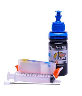 Refillable CLI-581PB Blue Cheap printer cartridges for Canon Pixma TS8350 2107C001 dye ink