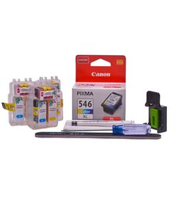 Refillable CL-546 Colour Pod Cheap printer cartridges for Canon Pixma IP2850 8289B004 dye ink
