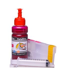 Refillable pigment Cheap printer cartridges for Epson WF-4745DTWF KeyBoard 407 - C13T07U340 Magenta
