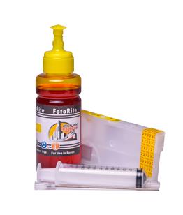 Refillable T3584 - C13T35844010 Yellow Cheap printer cartridges for Epson WF-4740DTWF T3594 - C13T35944010 dye ink