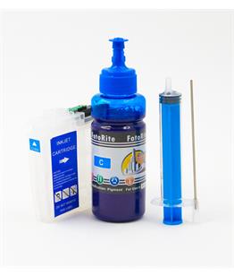 Refillable pigment Cheap printer cartridges for Brother DCP-J1300DW LC3233CY LC3235xl  CY Cyan