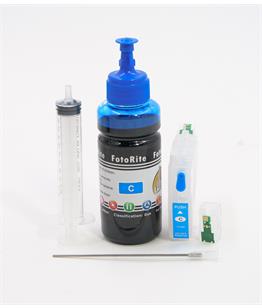 Refillable LC421CY Cyan Cheap printer cartridges for Brother MFC-J1010DW LC421XLCY dye ink