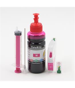 Refillable LC421XL Magenta Cheap printer cartridges for Brother DCP-J1800DW  dye ink