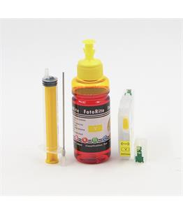 Refillable LC421XL Yellow Cheap printer cartridges for Brother DCP-J1800DW  dye ink