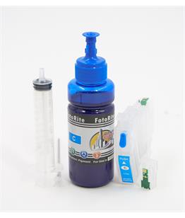 Refillable pigment Cheap printer cartridges for Brother MFC-J5340DWE  LC422XL Cyan