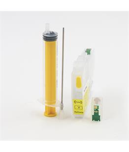 Empty Refillable LC421XL Yellow Cheap printer cartridges for Brother MFC-J1010DW 