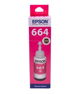 Epson T6643 Magenta original dye ink refill Replaces WF-4740DTWF