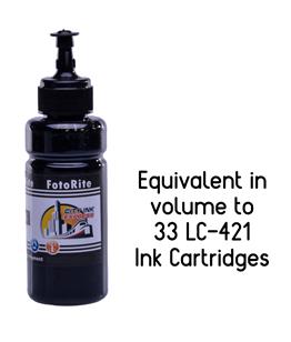 Cheap Black pigment ink replaces Brother DCP-J1050DW - LC421BK