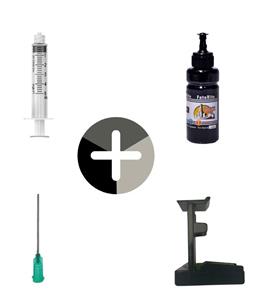 Black ink refill kit for Canon Pixma MG3650a PG-540 printer